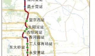 北京地铁17号线线路图